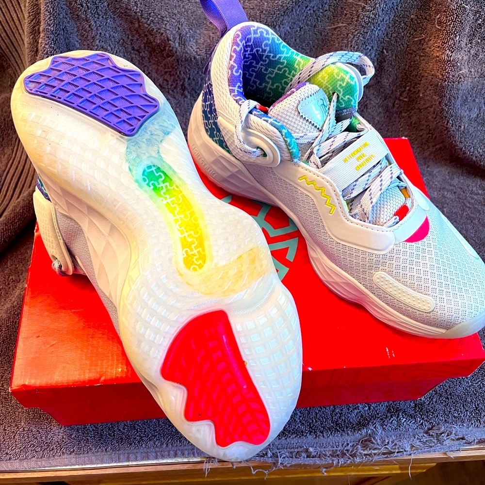 Adidas size 7y. Women’s 8.5. Determination over Negativity.